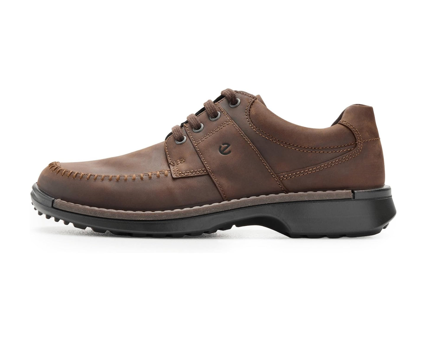 Men's ECCO Fusion Walker Moc Toe Oxfords Cocoa Brown Nubuck