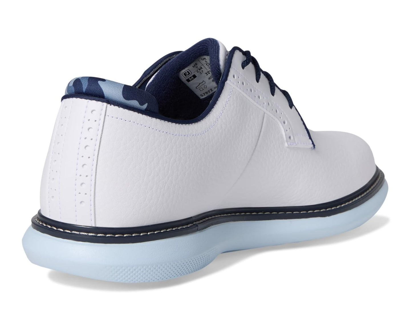 Men's FootJoy Traditions Blucher White/Sky Blue/Camo