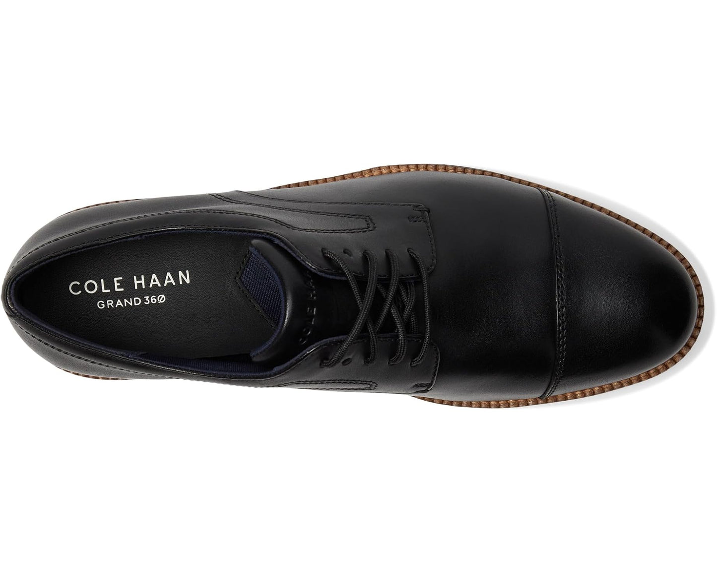 Men's Cole Haan Flexgrand360 Cap Toe Oxfords Black/Natural
