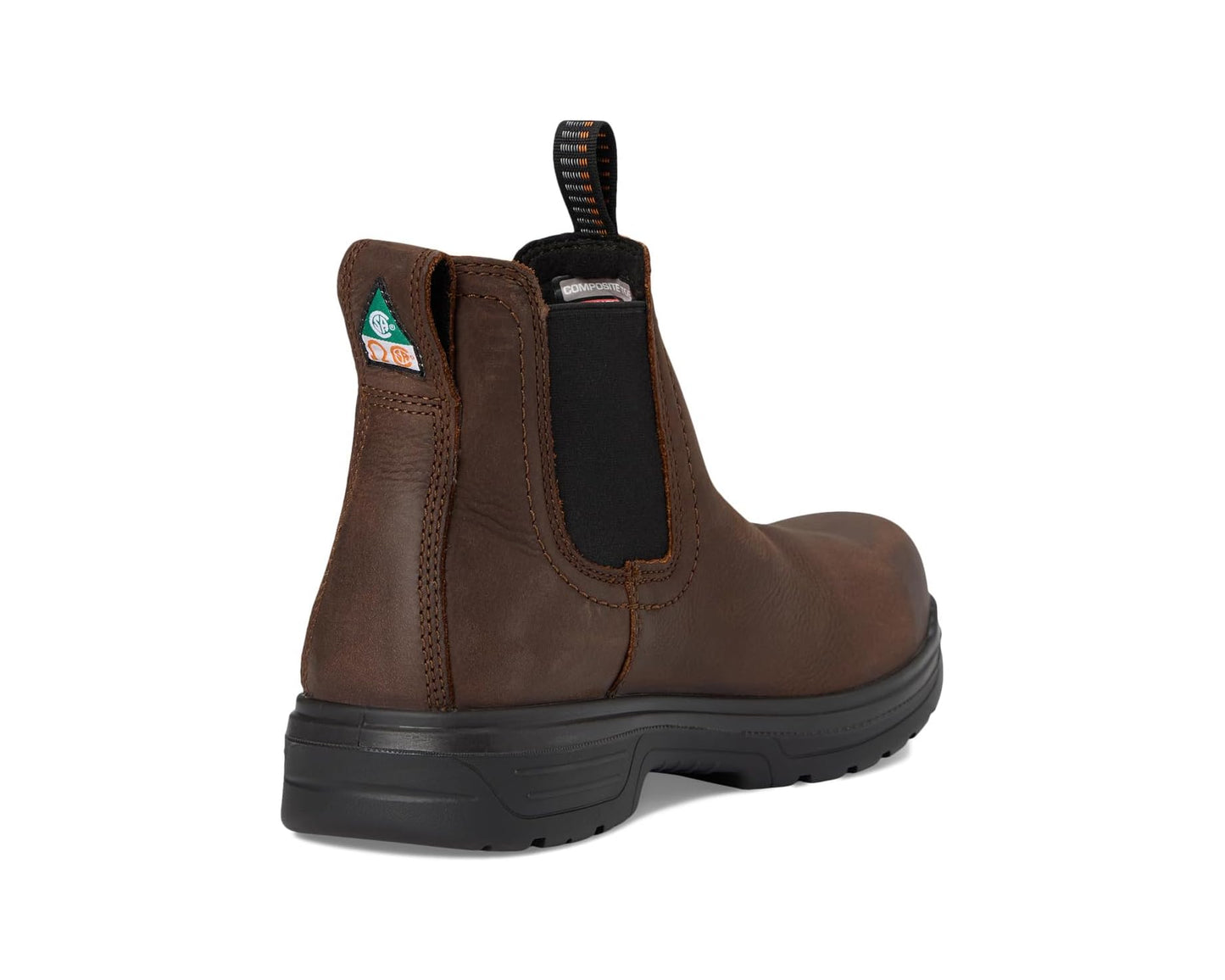 Men's Ariat Turbo Chelsea CSA Waterproof Carbon Toe Work Boots Rich Brown
