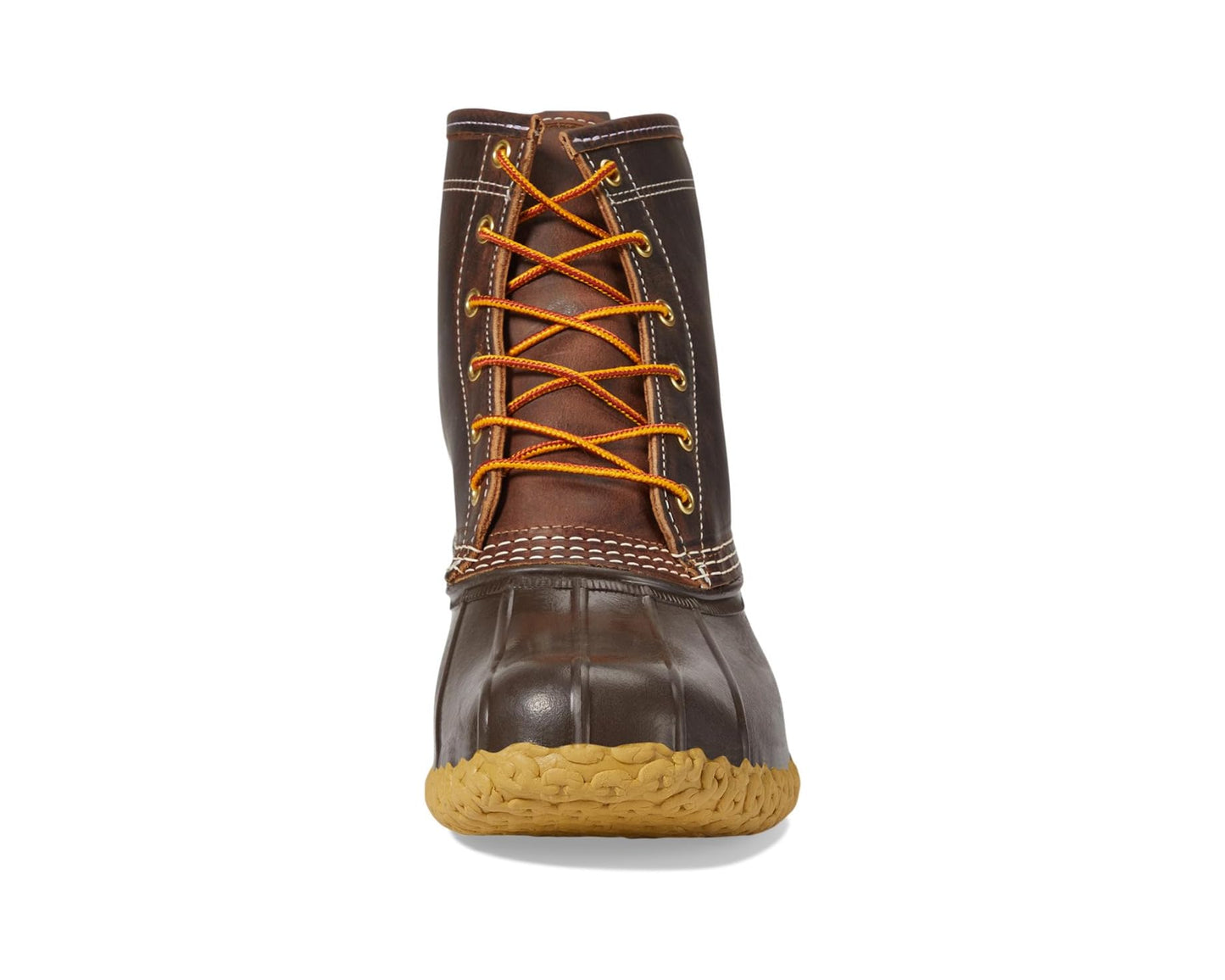 Men's L.L.Bean Bean Boots 8 Leather Primaloft Flannel Lined Classic Brown/Bean Boot Brown/Gum/Iron