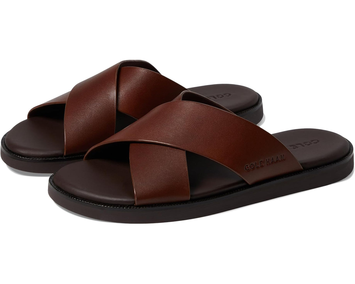 Men's Cole Haan Nantucket Cross Strap Sandals Woodbury/Java