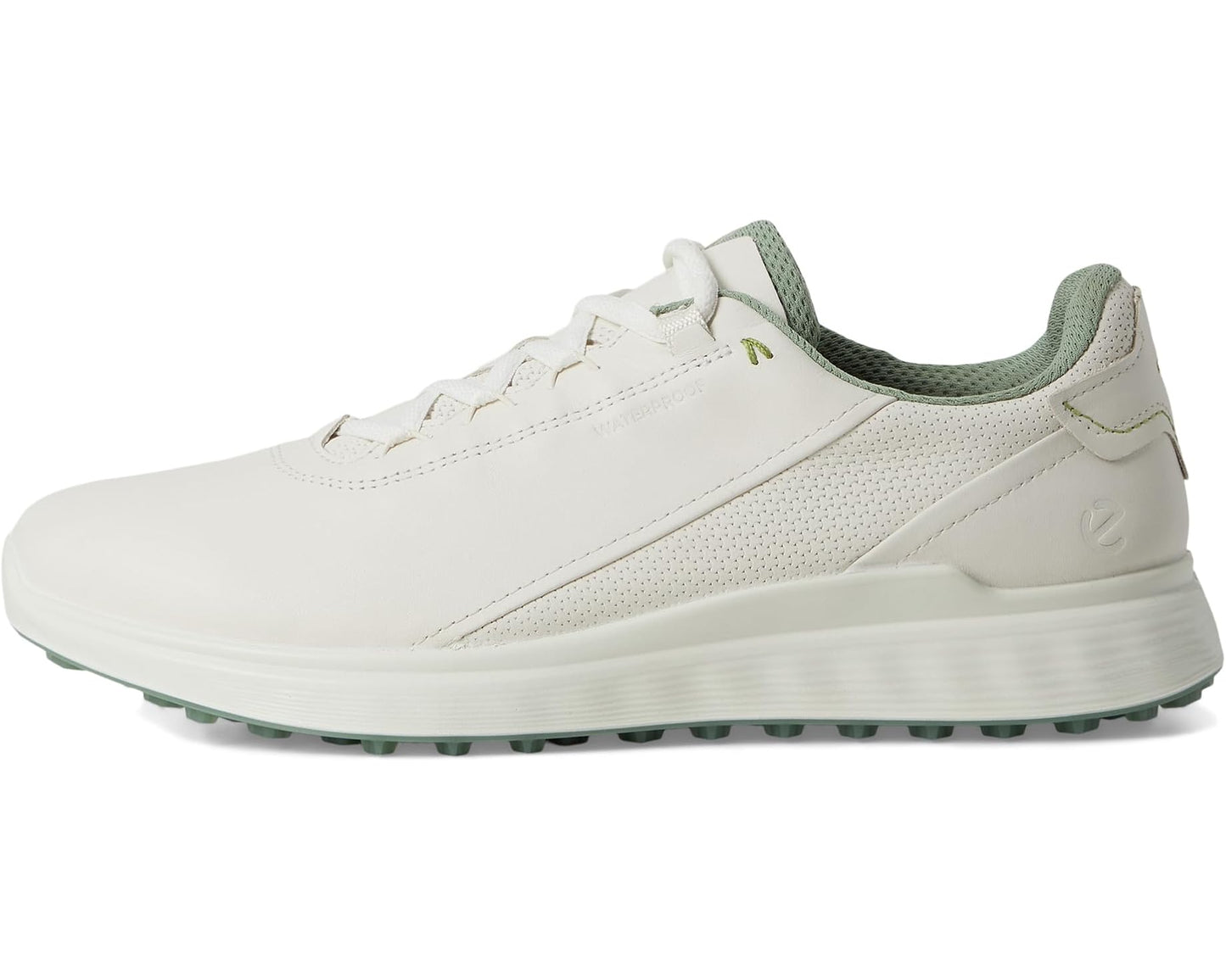 Men's ECCO Golf S Casual Lace Waterproof Golf Shoe White