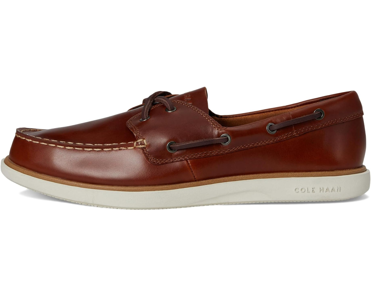 Men's Cole Haan Grand Crosscourt Boat Shoe British Tan/Dark Chocolate/Ivory