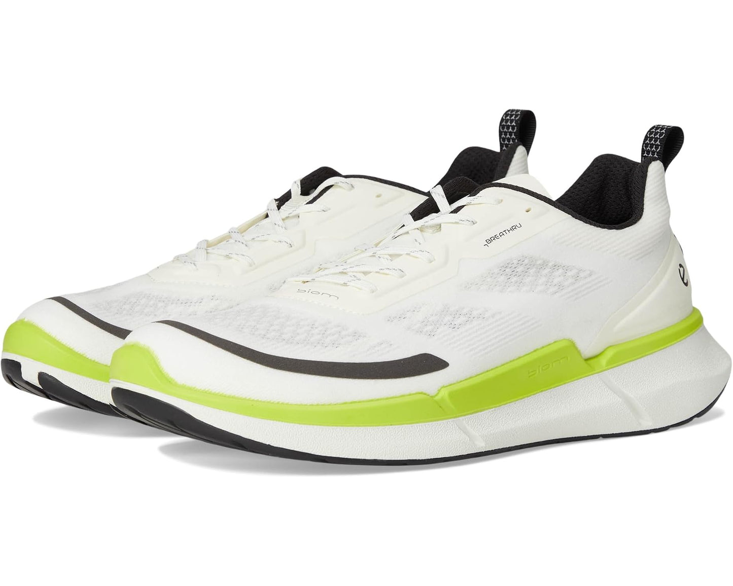 Men's ECCO Sport Biom 2.2 Textile Cross Trainer White/Lime Punch