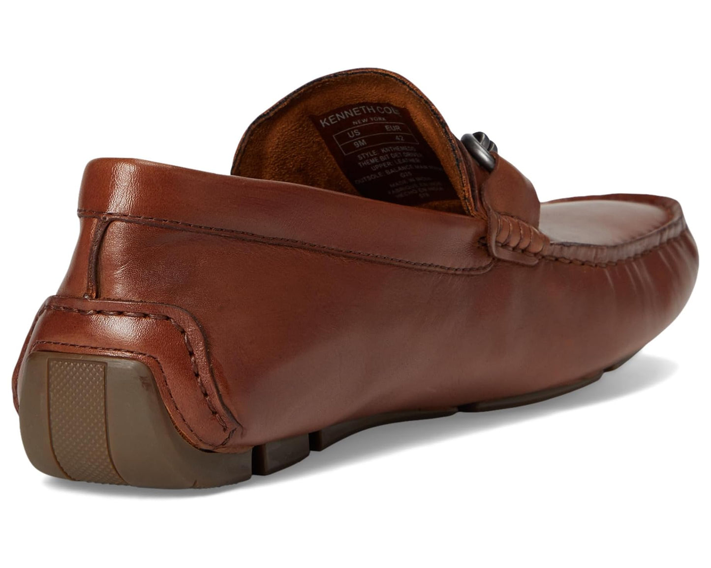 Men's Kenneth Cole Theme Bit Detail Driver Cognac