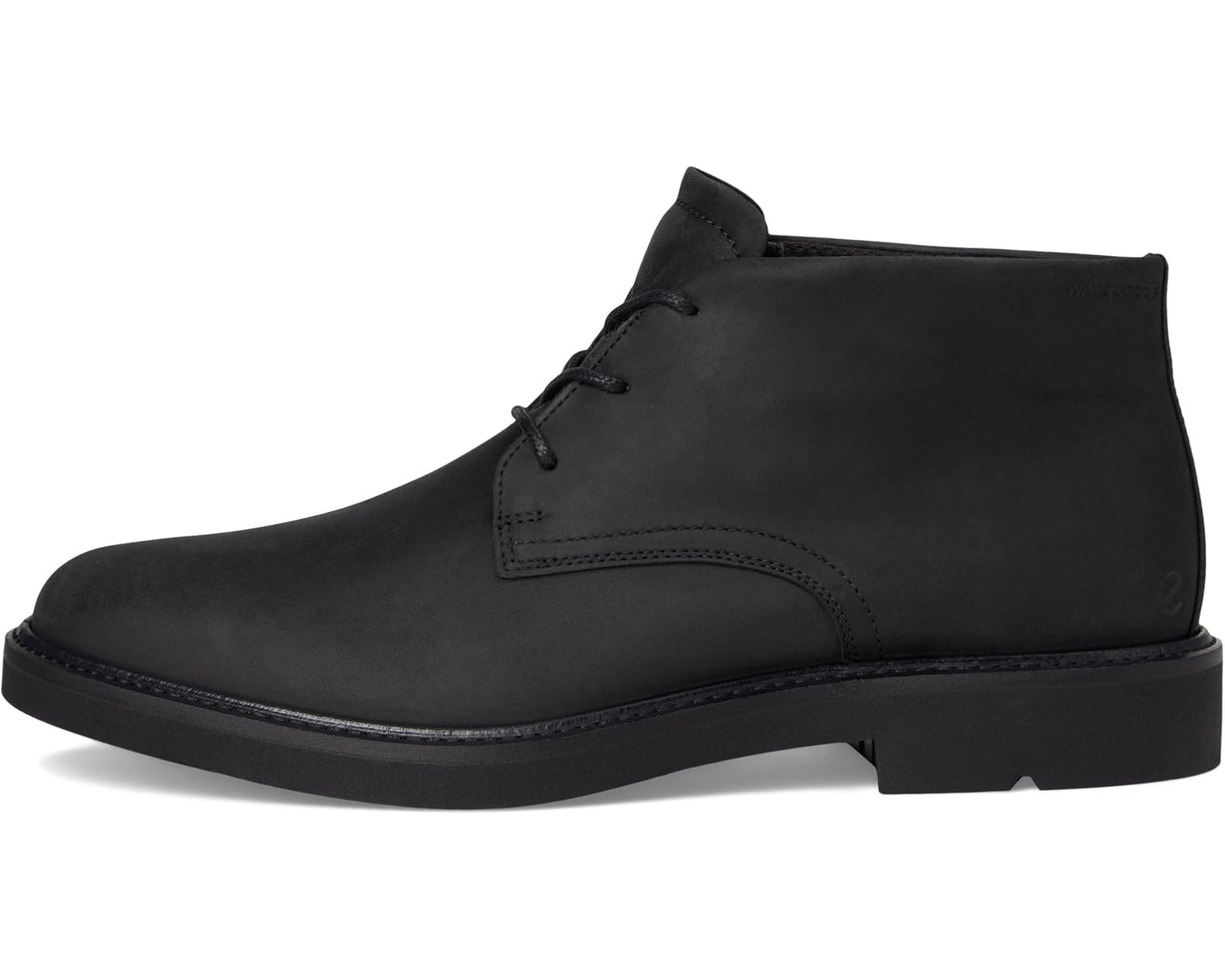 Men's ECCO London Lace Up Waterproof Chukka Boots Black Nubuck