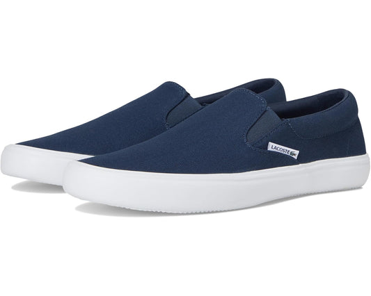 Men's Lacoste Slip-On Base Sneakers Navy/White