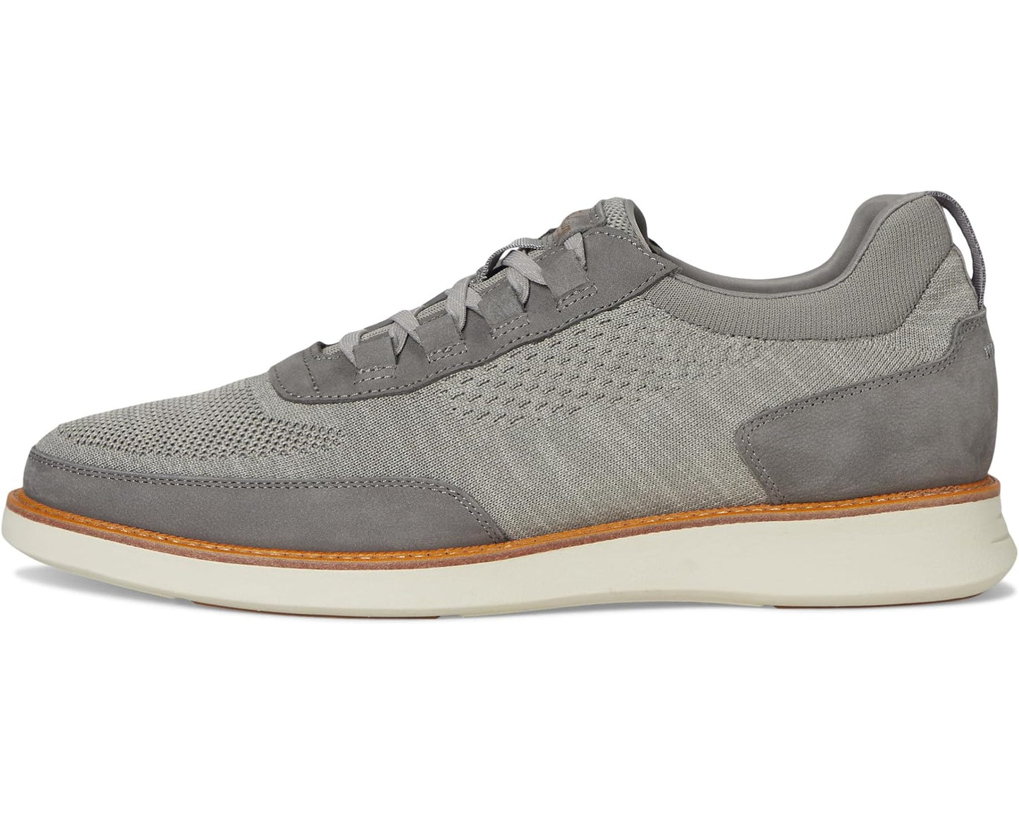 Men's Florsheim Launch Knit Elastic Lace Moc Toe Slip-On Gray