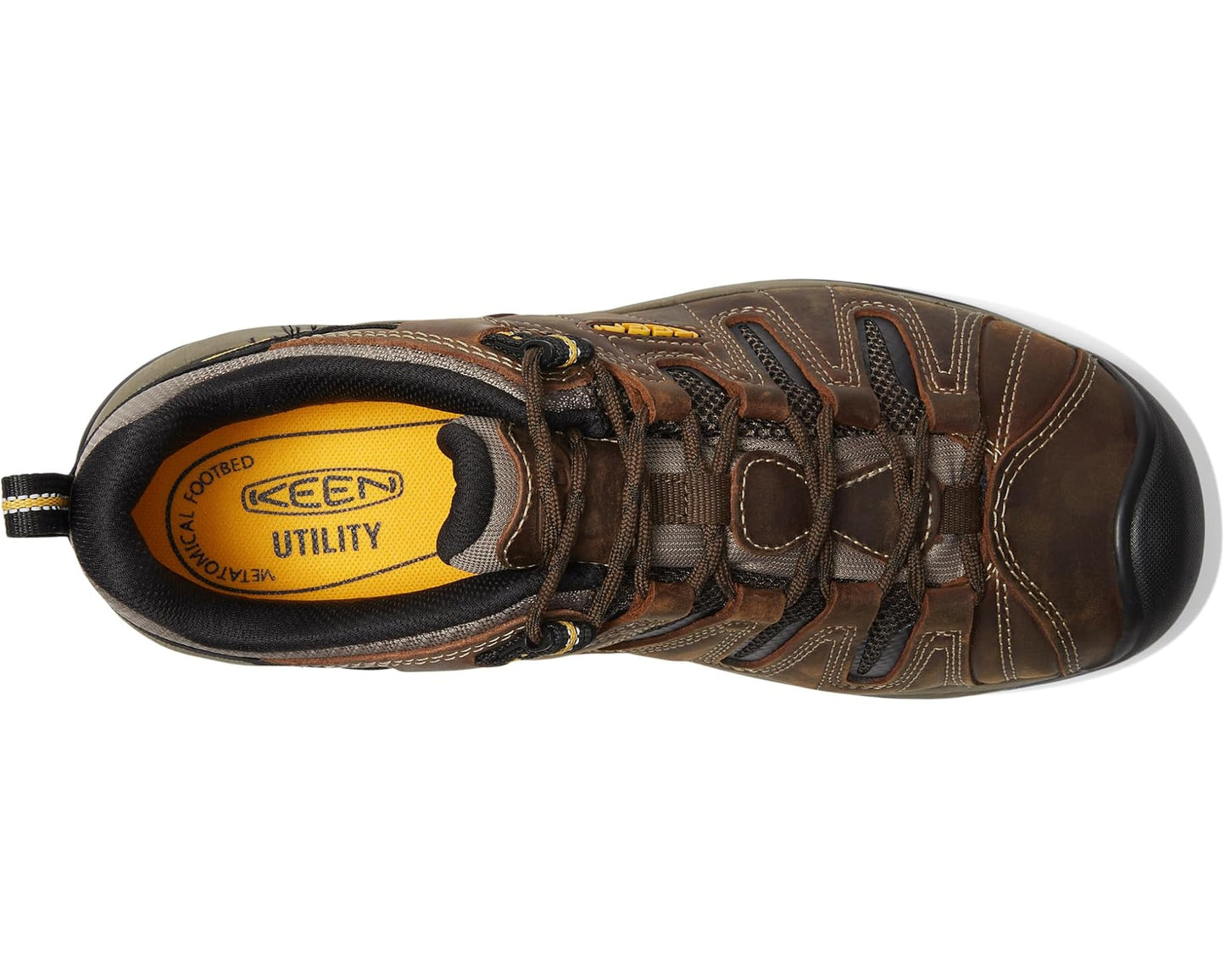 Men's KEEN Utility Flint II (Soft Toe) Cascade Brown/Golden Rod