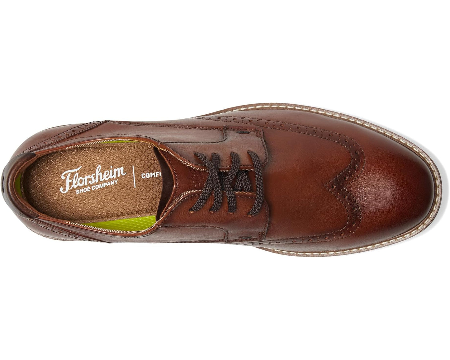 Men's Florsheim Vibe Wing Tip Oxford Cognac 1