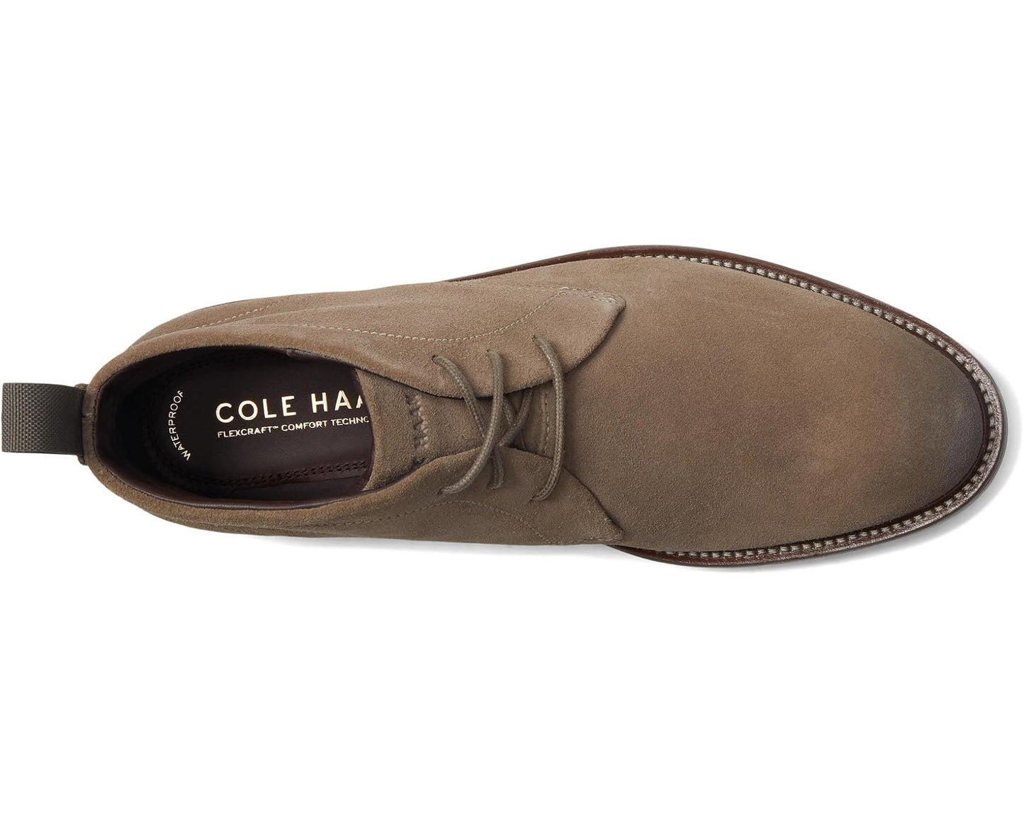 Men's Cole Haan Roundhill Grand Chukka Boots Morel Suede/Dark Natural/Water Resistant