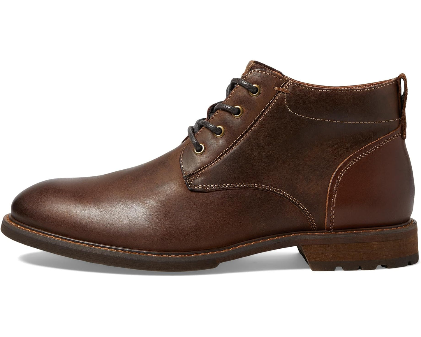Men's Florsheim Lodge Plain Toe Chukka Boots Brown Crazy Horse