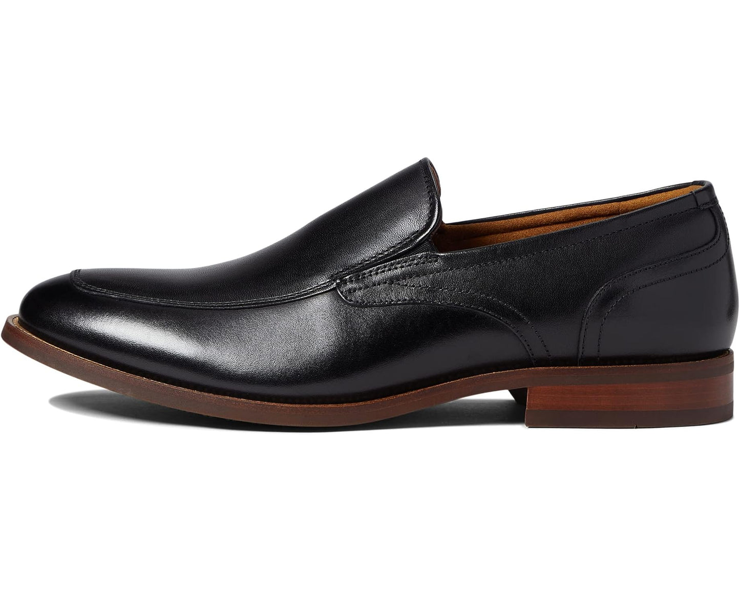 Men's Florsheim Rucci Moc Toe Slip-On Black Smooth