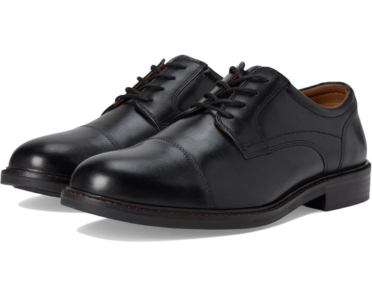 Men's Johnston & Murphy Mason Cap Toe Black Full Grain