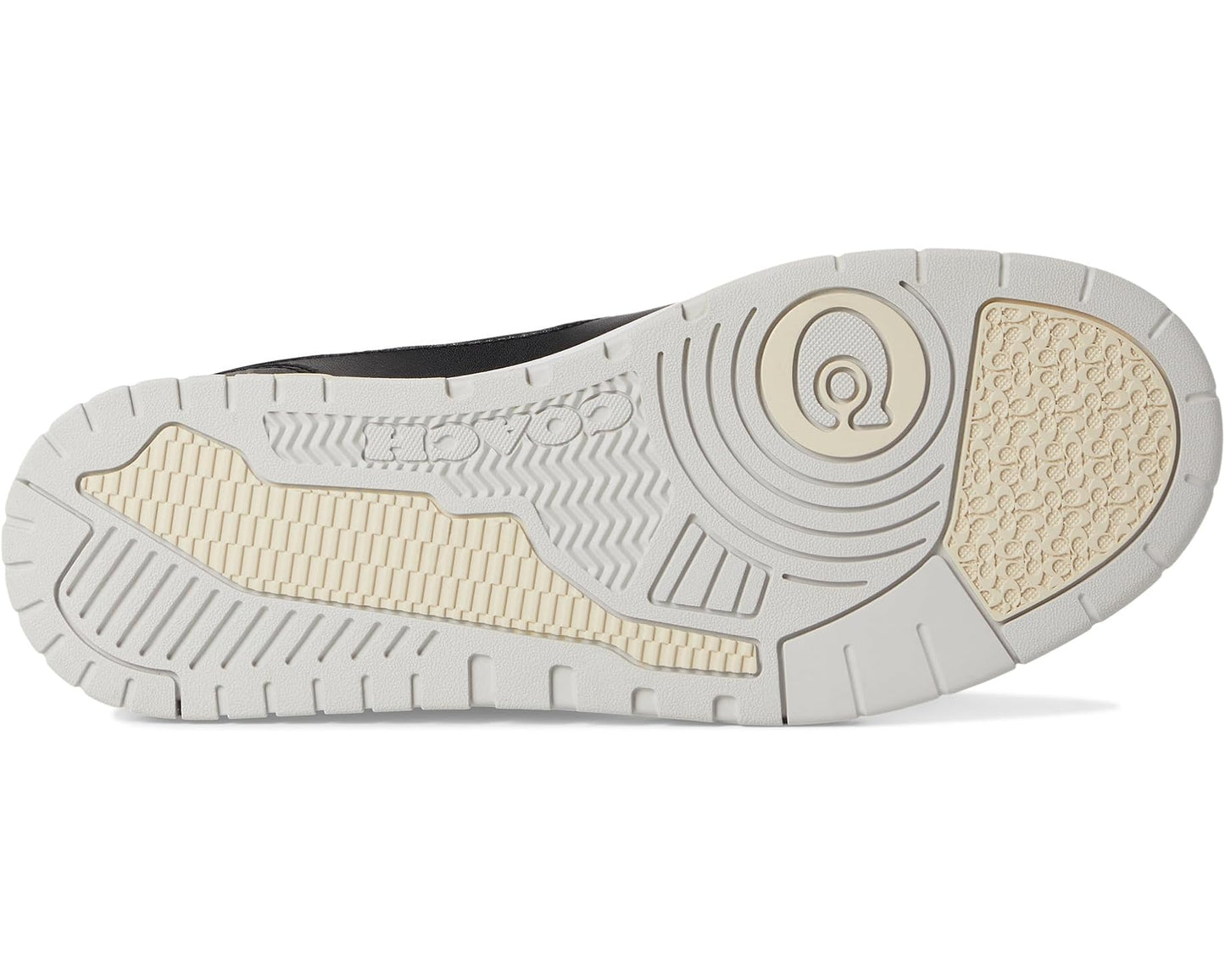 Men's COACH Soho Sneaker with Signature Canvas Charcoal/Black