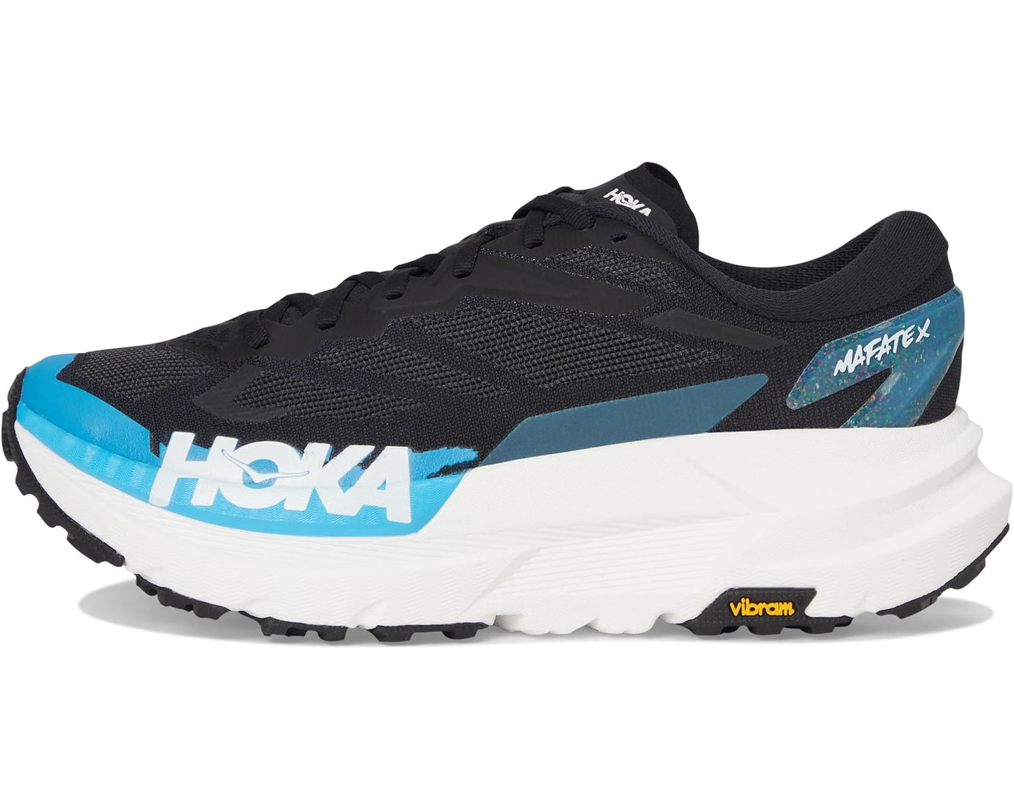 Men's Hoka Mafate X Black/Skyward Blue