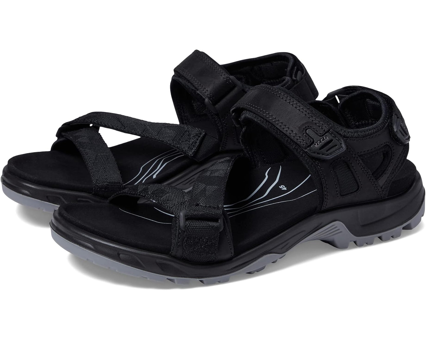 Men's ECCO Sport Yucatan Coast Sandal Black/Black