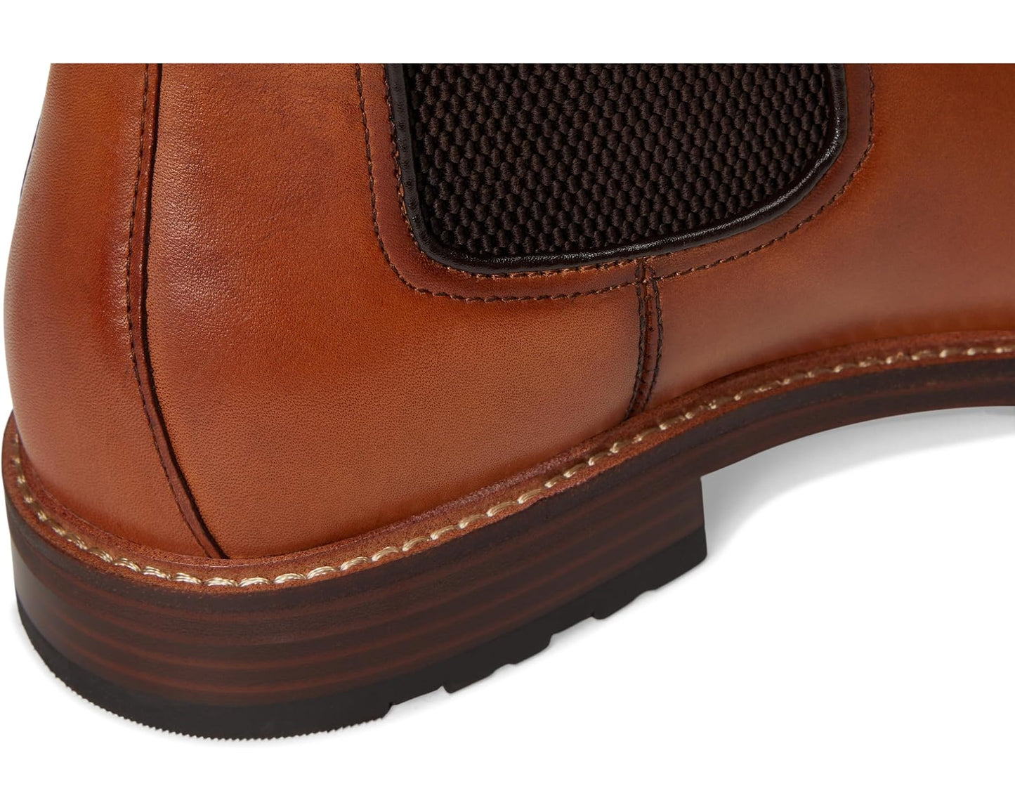 Men's Florsheim Anthem Plain Toe Gore Boots Saddle Tan Smooth