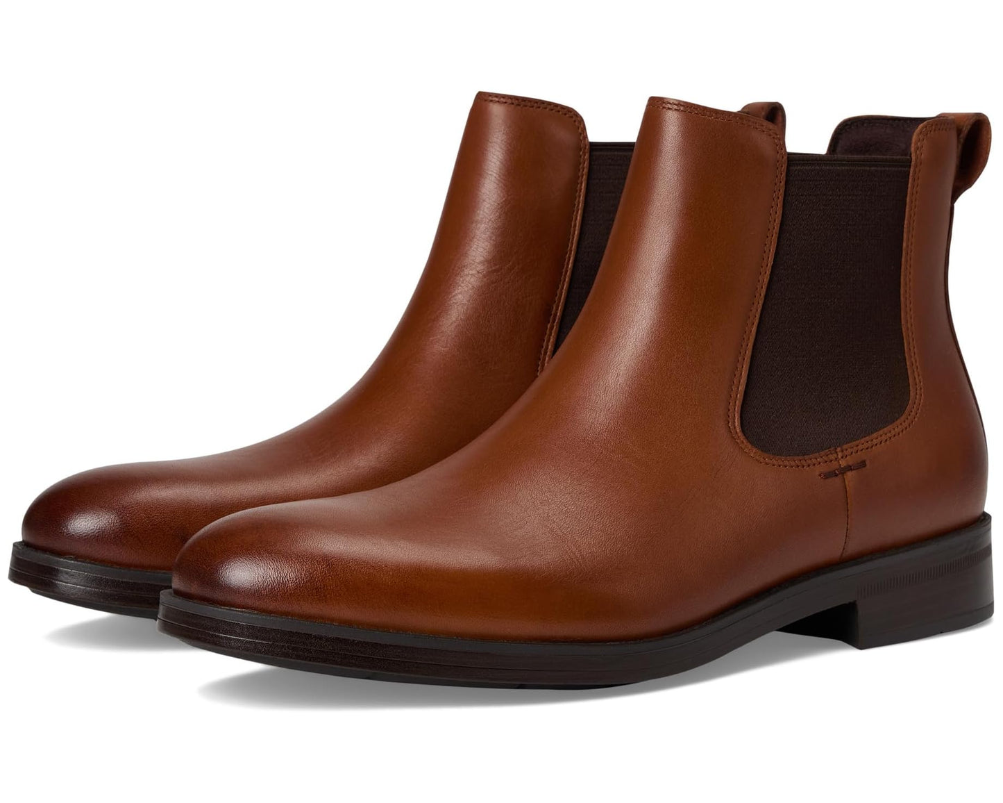 Men's Cole Haan Newmark Grand Chelsea Boots Brit Tan/Dark Chocolate/Natural