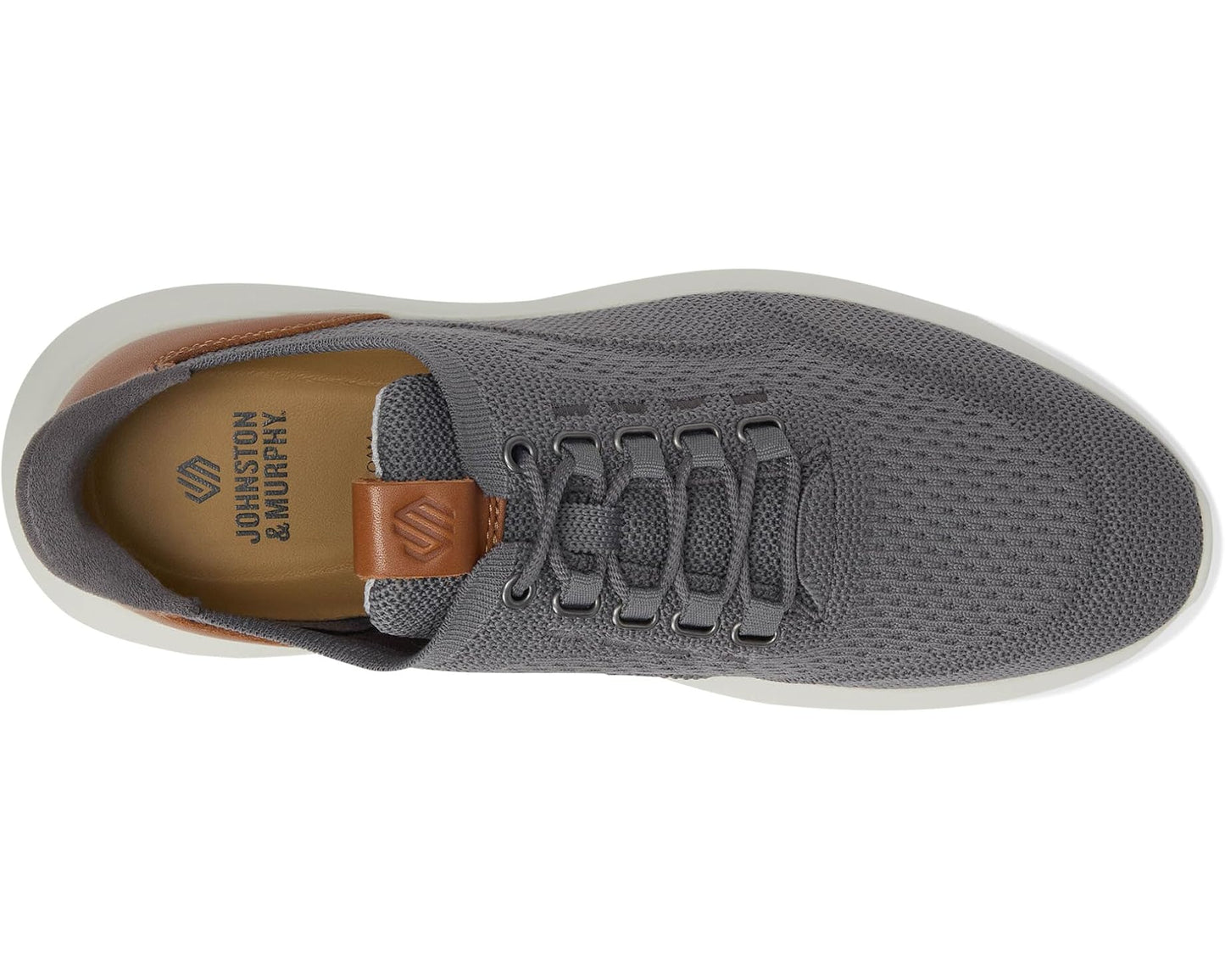 Men's Johnston & Murphy Amherst 2.0 Knit Plain Toe Gray Knit