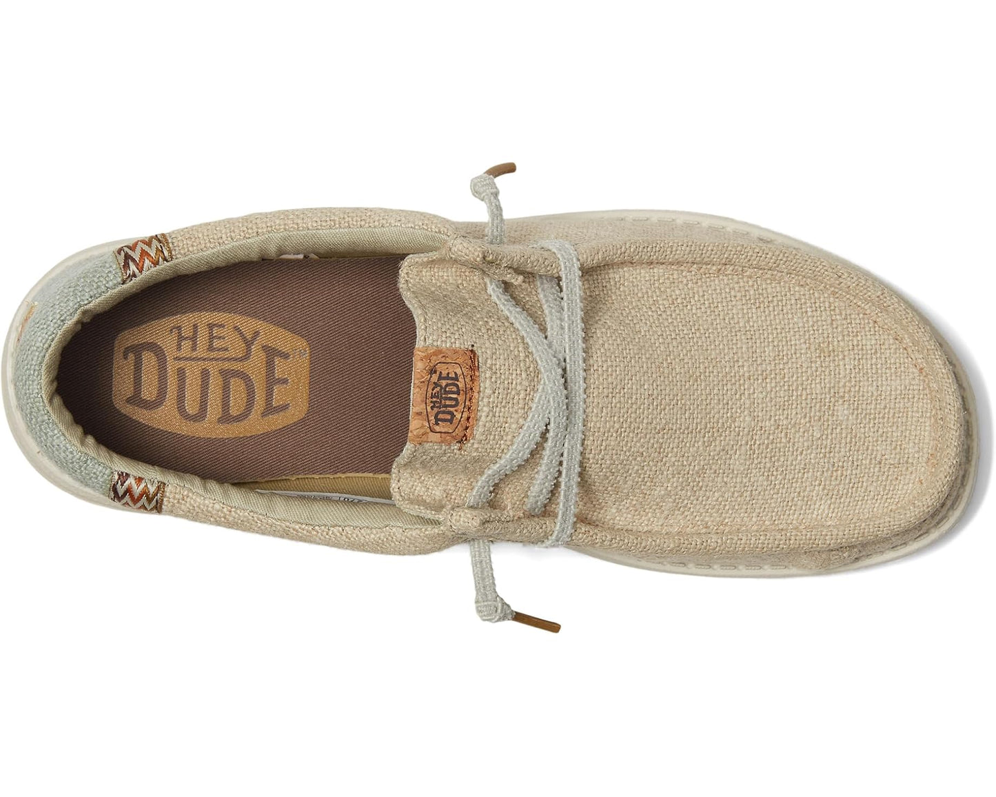 Men's Hey Dude Wally Jute Stone Grey/Iceberg Green