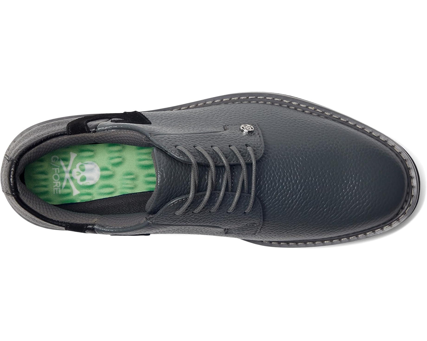 Men's GFORE Gallivanter Pebble Leather Two Tone Golf Shoes Charcoal