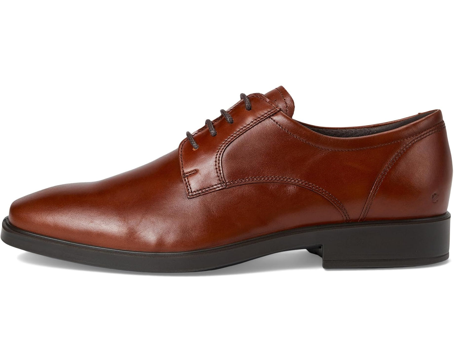 Men's ECCO Milan Plain Toe Oxford Cognac