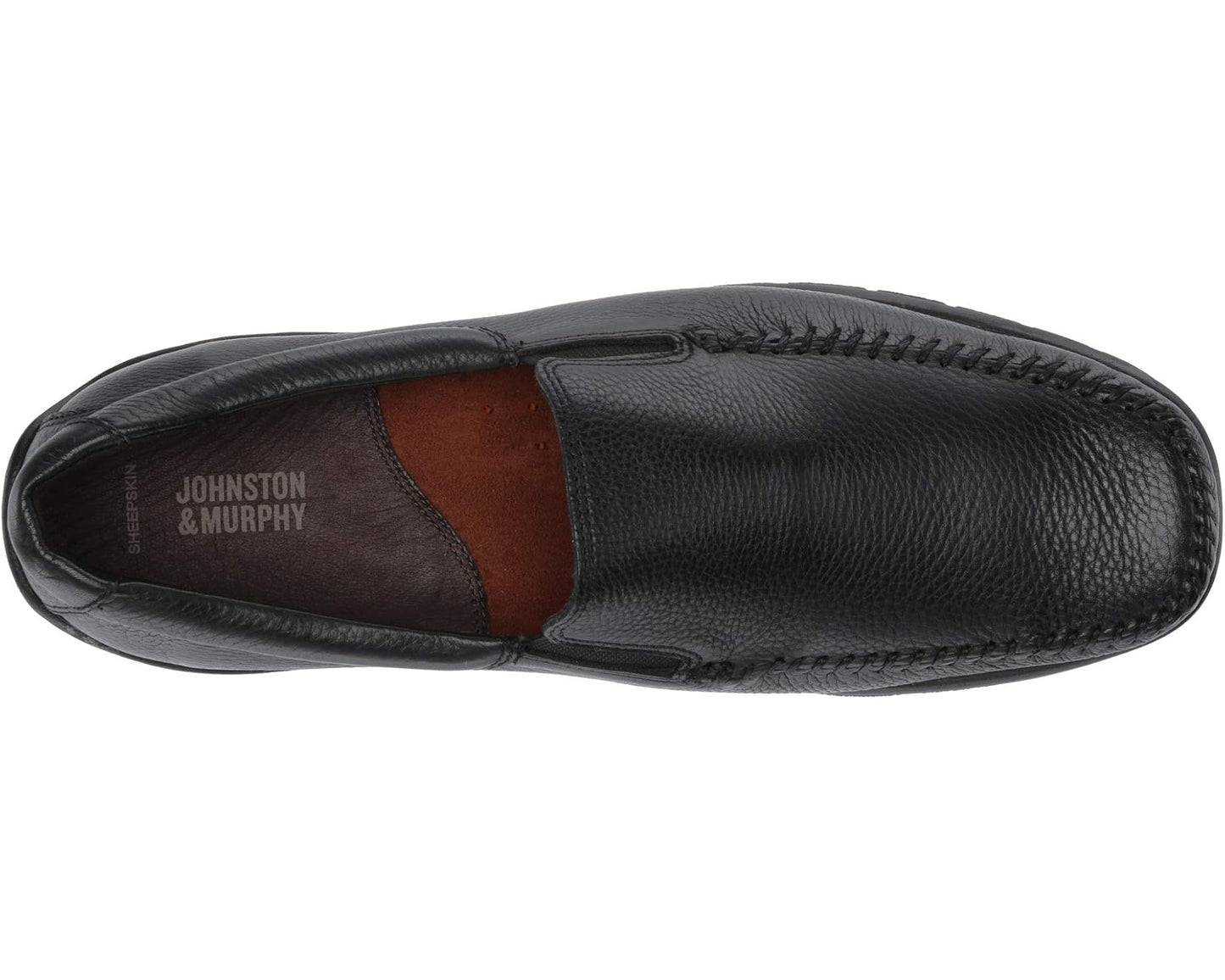 Men's Johnston & Murphy Crawford Venetian Black Tumbled Full Grain