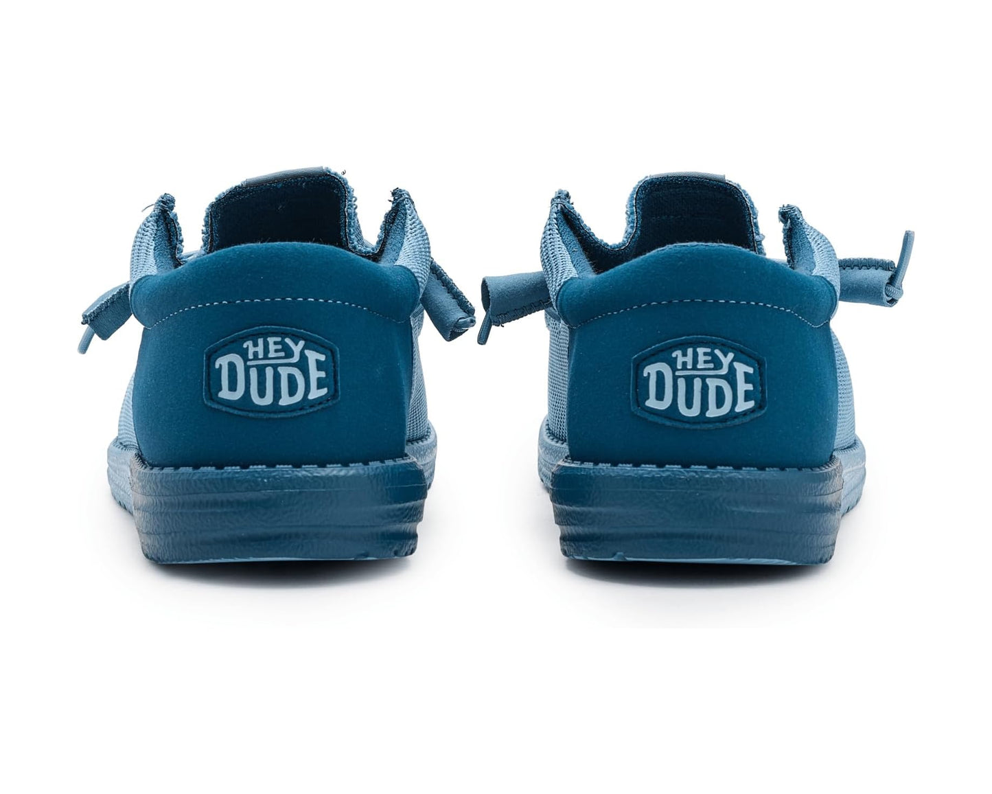 Men's Hey Dude Wally Funk Mesh Split Faded Denim/Ensign Blue