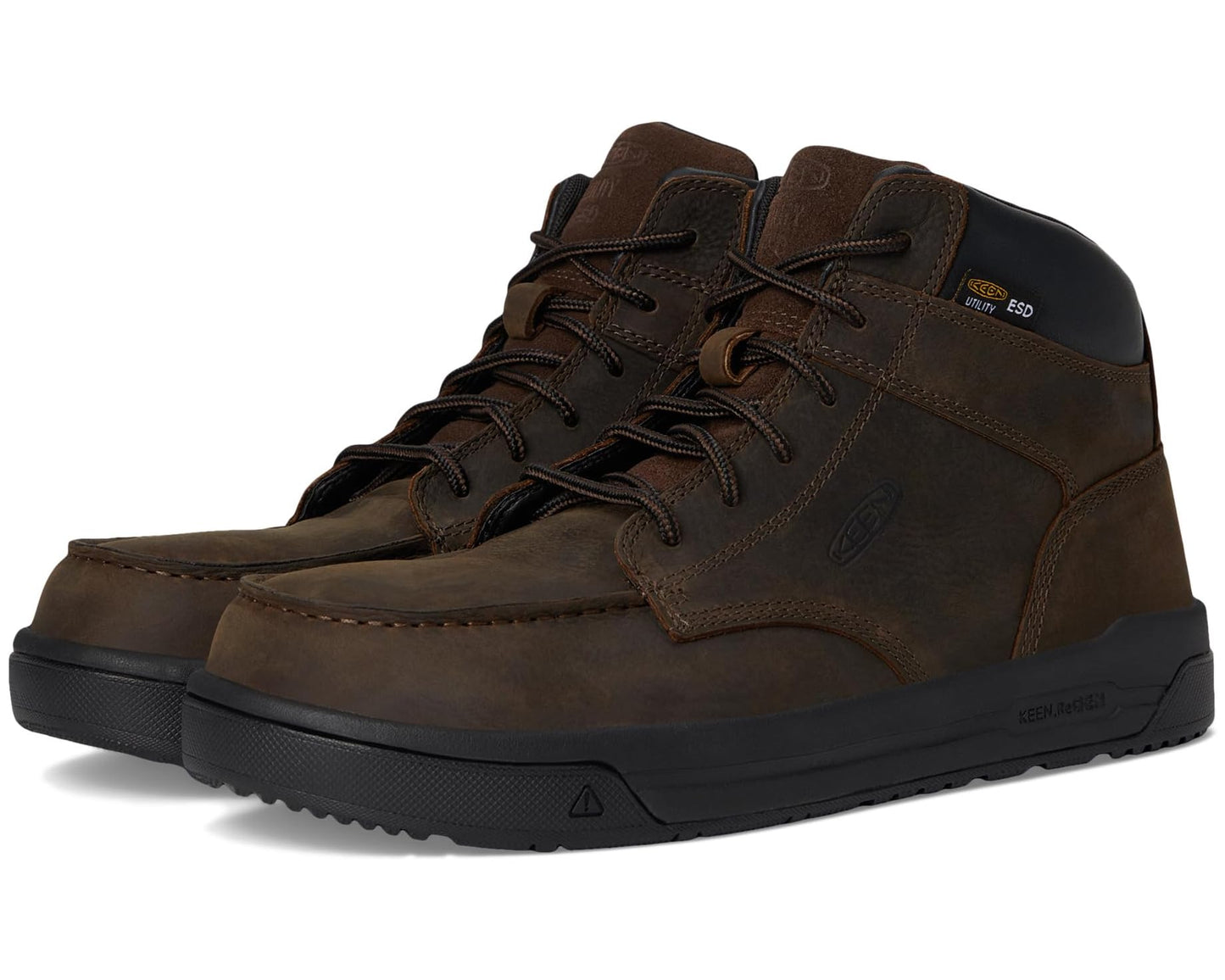 Men's KEEN Utility Gibson ESD Boot (Carbon-Fiber Toe) Cascade Brown/Black