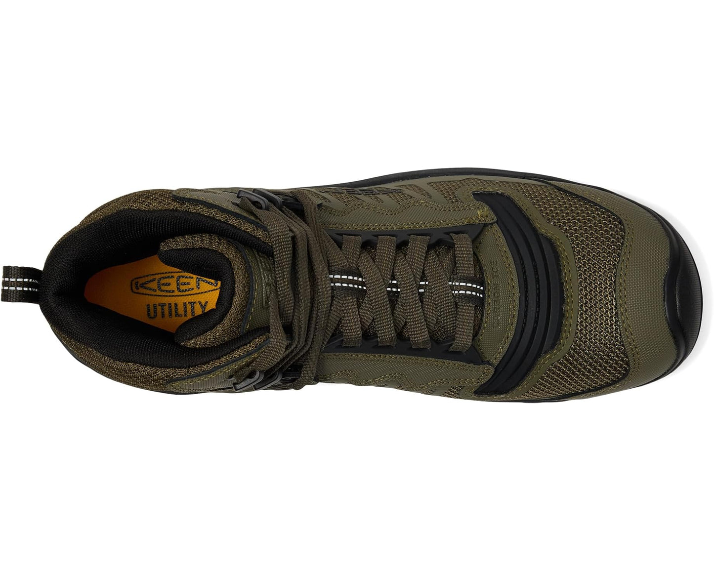 Men's KEEN Utility Reno KBF Mid Waterproof (Comp Toe) Dark Olive/Black