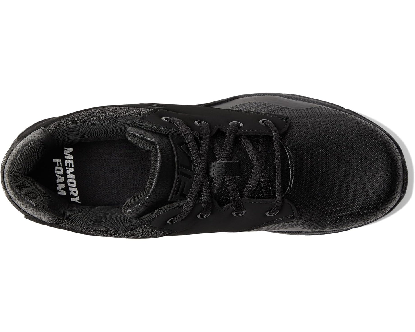 Men's Fila Memory Layers Slip Resistant Black/Black/Black