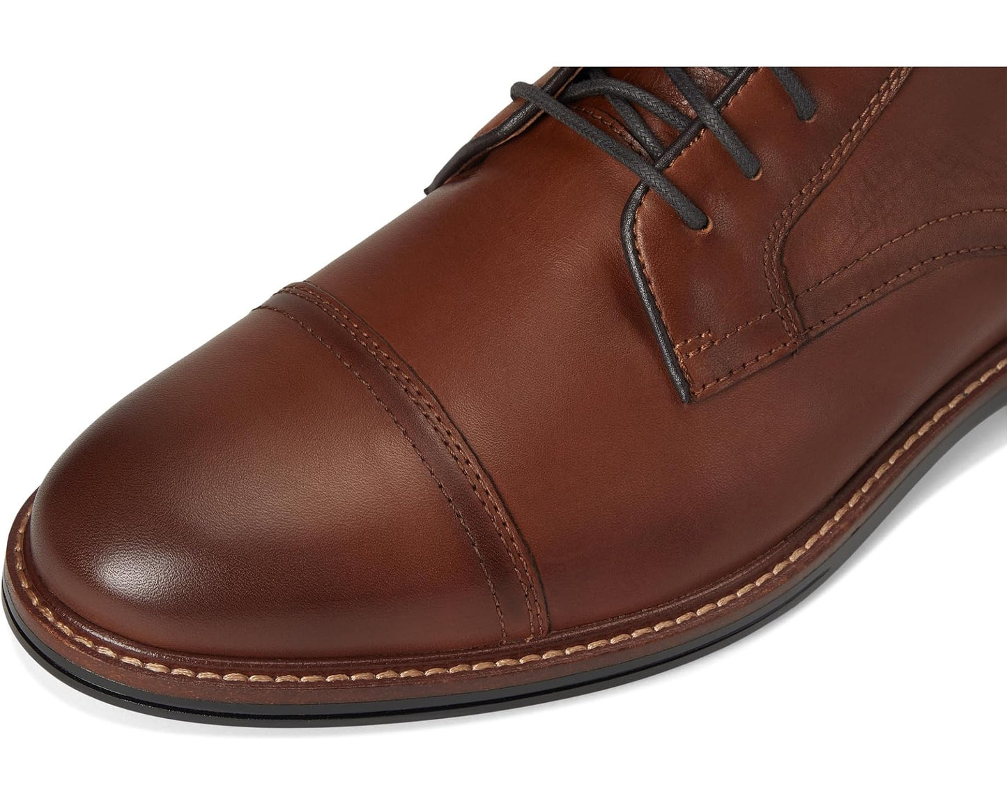 Men's Johnston & Murphy XC+ Durham Cap Toe Boots Cognac Waterproof Full Grain