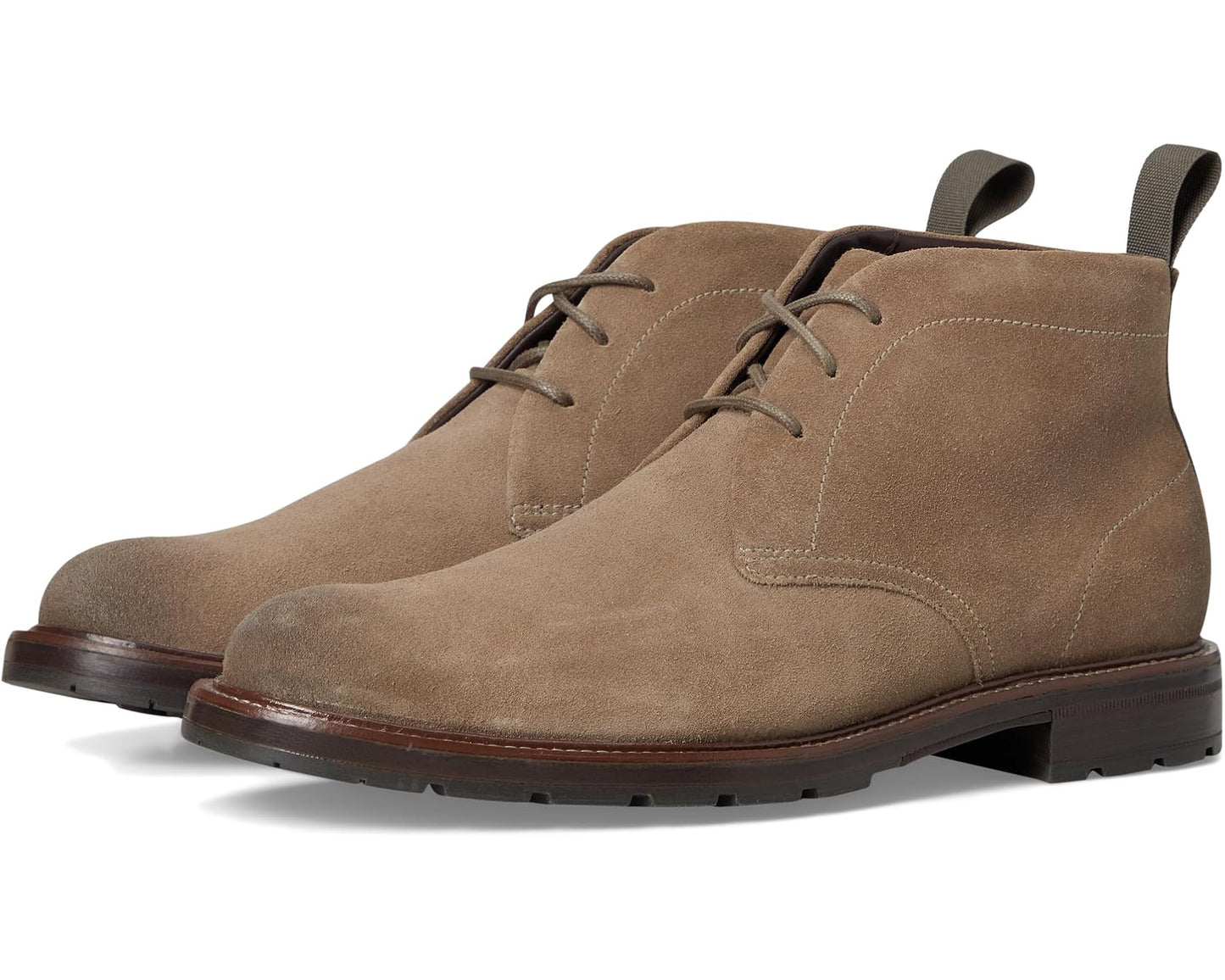Men's Cole Haan Roundhill Grand Chukka Boots Morel Suede/Dark Natural/Water Resistant