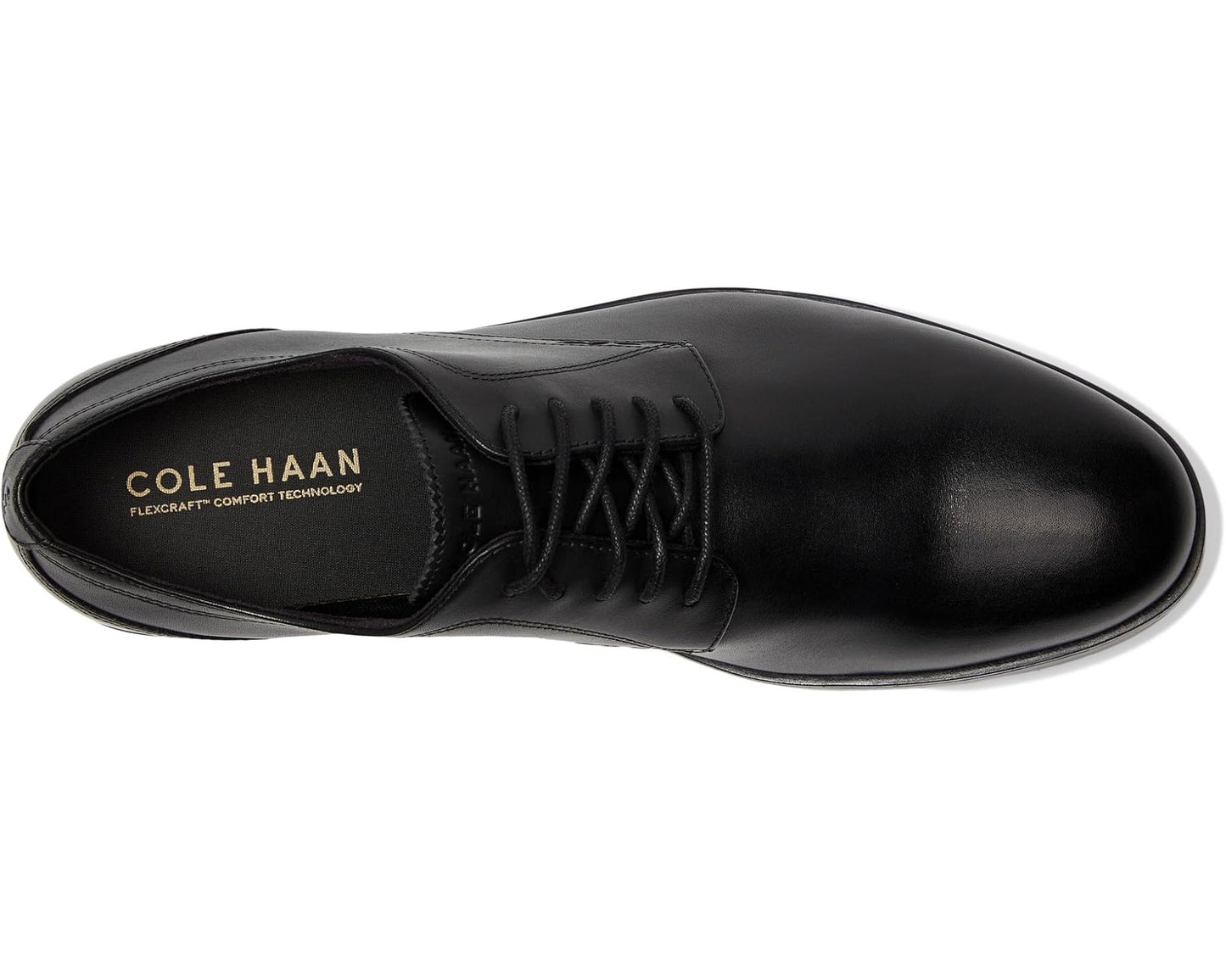 Men's Cole Haan Newmark Grand Plain Toe Oxfords Black/Black
