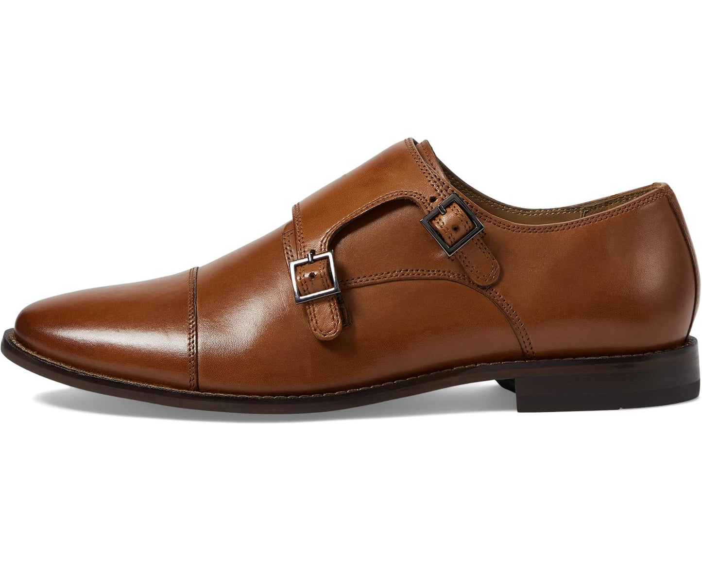 Men's Florsheim Montinaro Double Monk Strap Saddle Tan Smooth