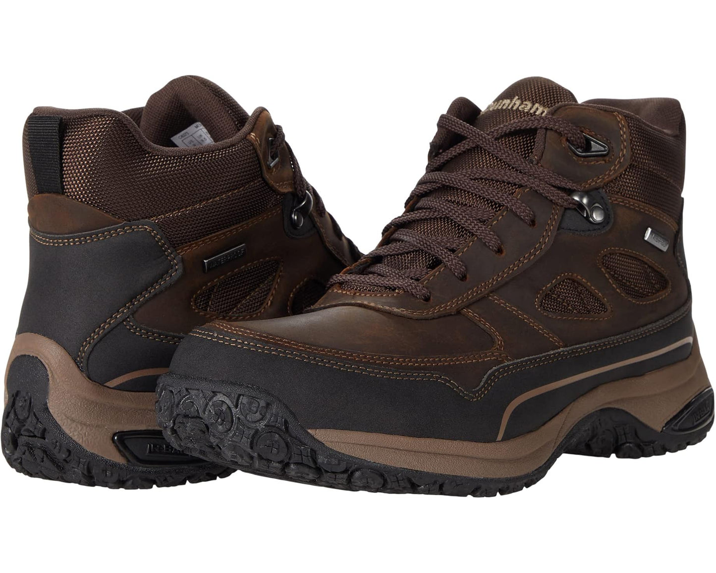 Men's Dunham Cloud Plus Mid II Waterproof Boot Brown Leather