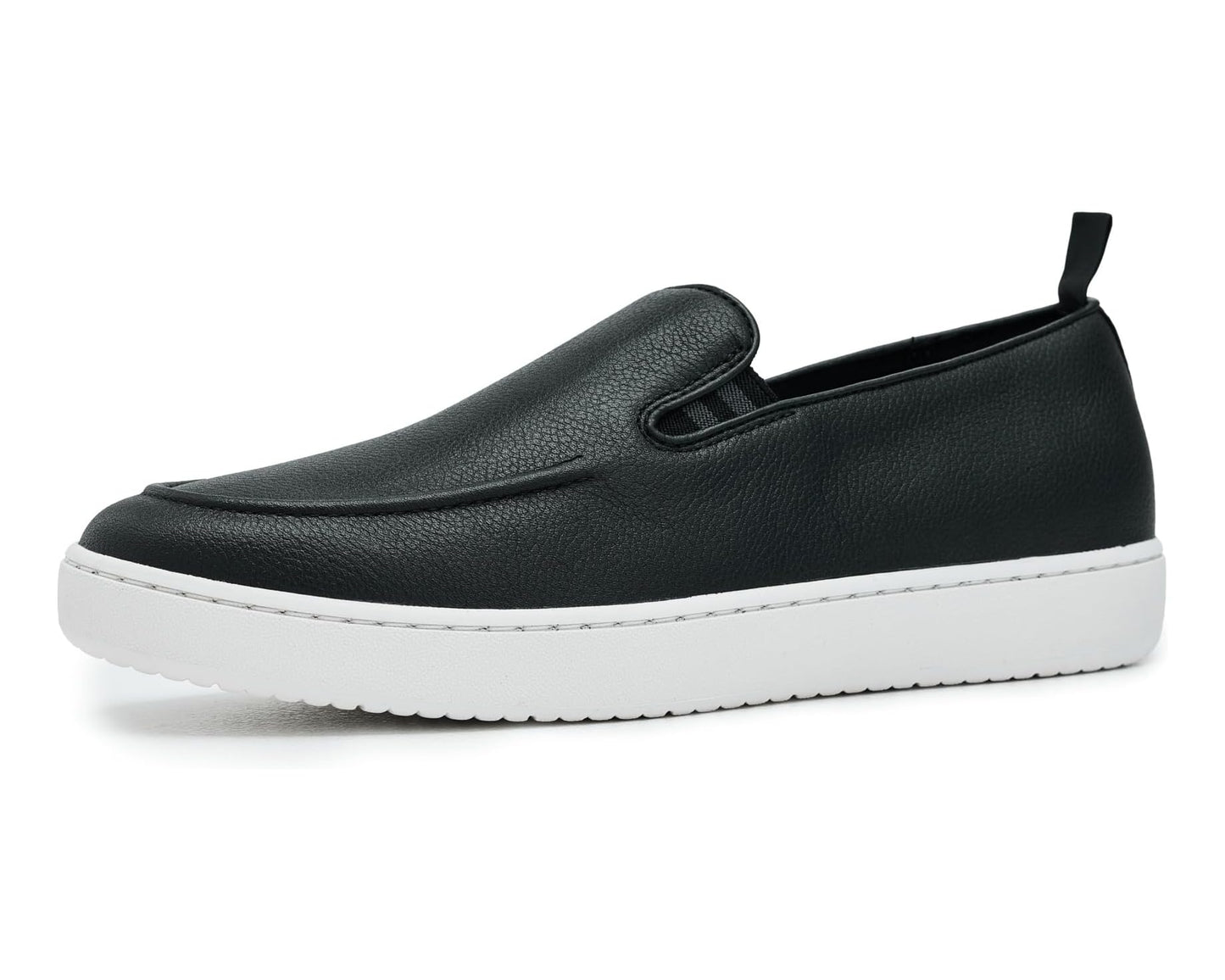 Men's FitFlop Craft-Q Tumbled-leather Moc Loafers Black