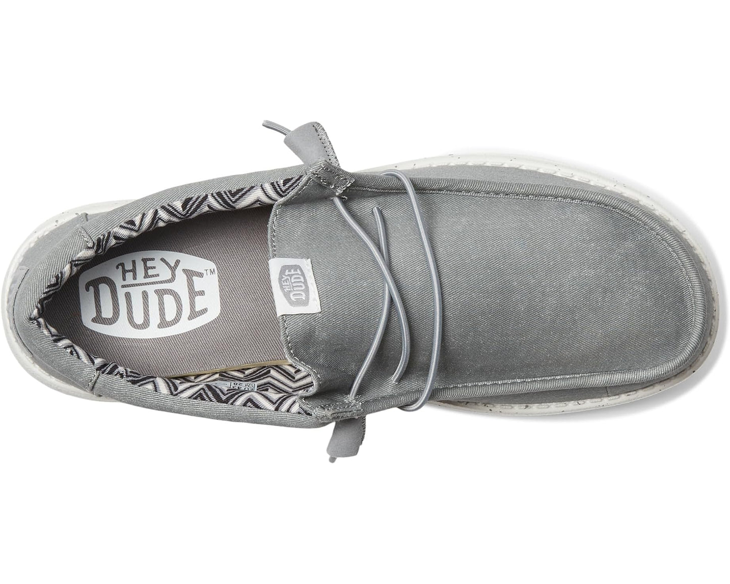 Men's Hey Dude Wally Canvas Light Grey
