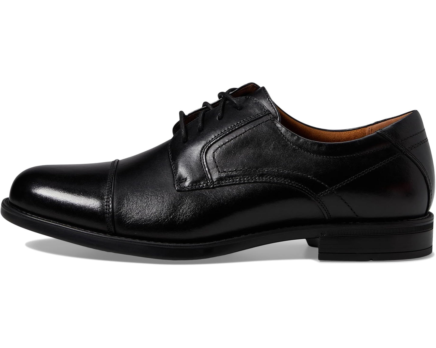 Men's Florsheim Midtown Cap Toe Oxford Black Smooth