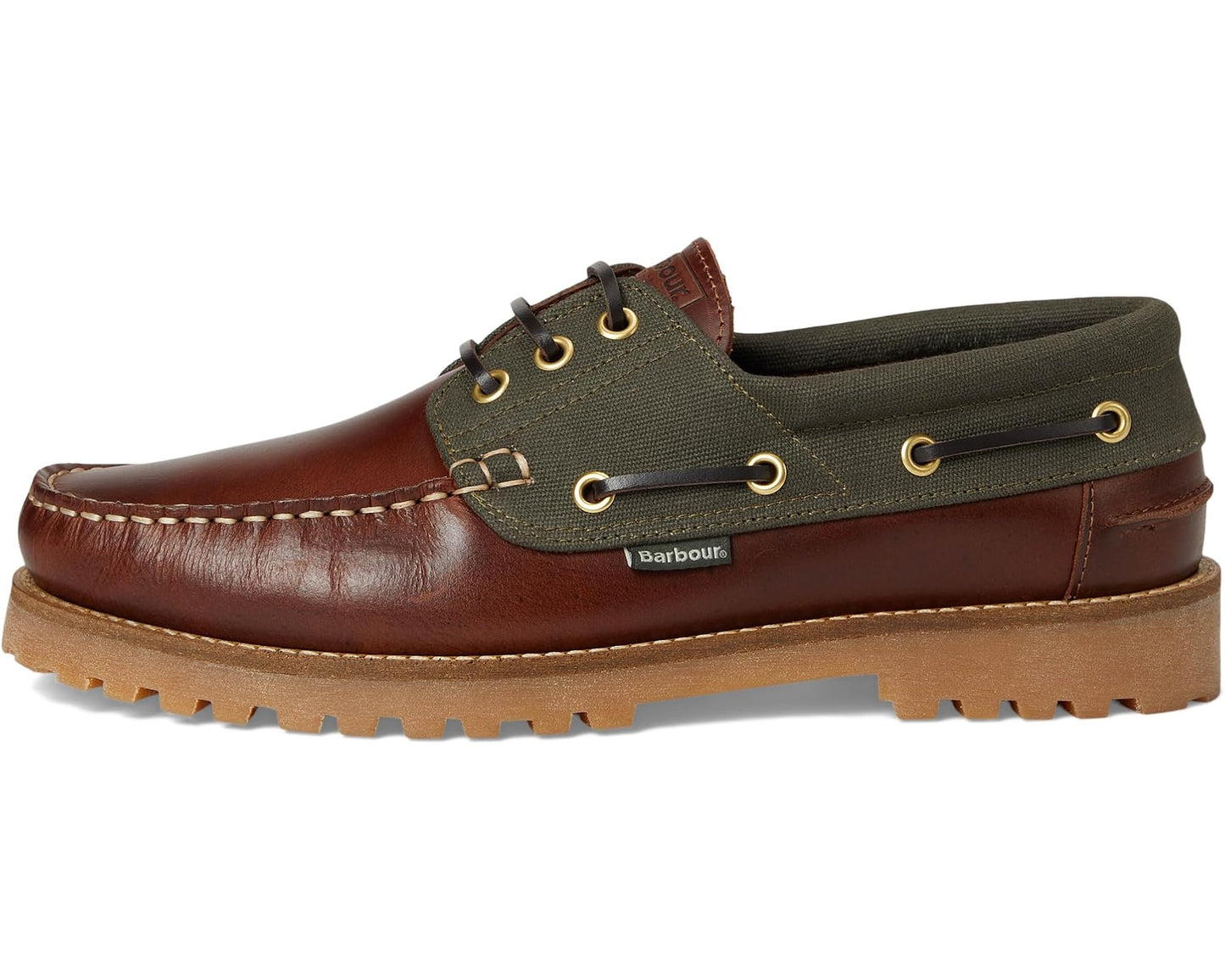 Men's Barbour Barbour Deck Boat Shoes Mahogany