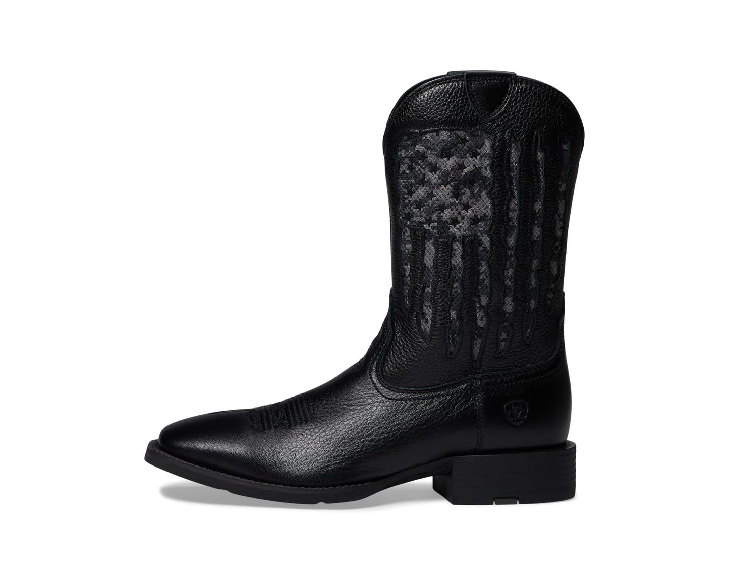 Men's Ariat Sport My Country VentTEK Western Boot Black Deertan/Black Camo Print