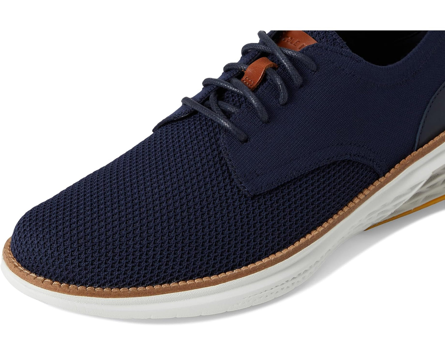 Men's Cole Haan Grand Hurrion Stitchlite Plain Toe Oxfords Navy Blazer/Silver Birch/Ivory