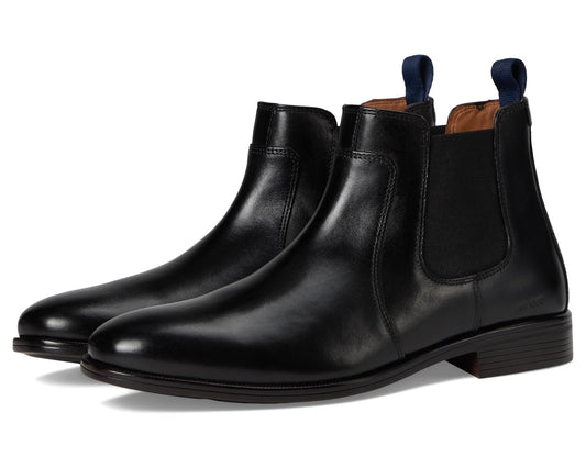 Men's Johnston & Murphy Reeve Chelsea Boots Black Full Grain