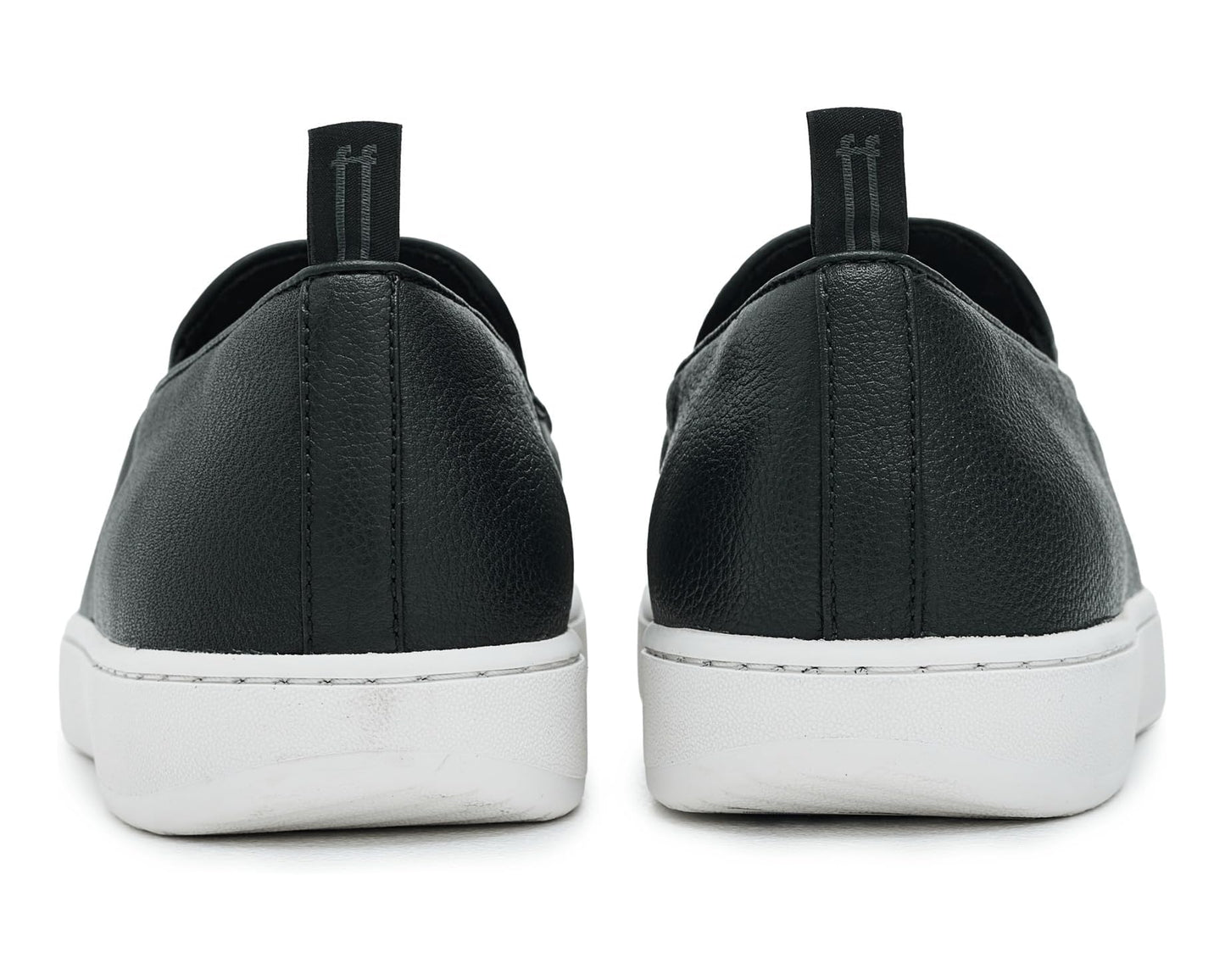 Men's FitFlop Craft-Q Tumbled-leather Moc Loafers Black