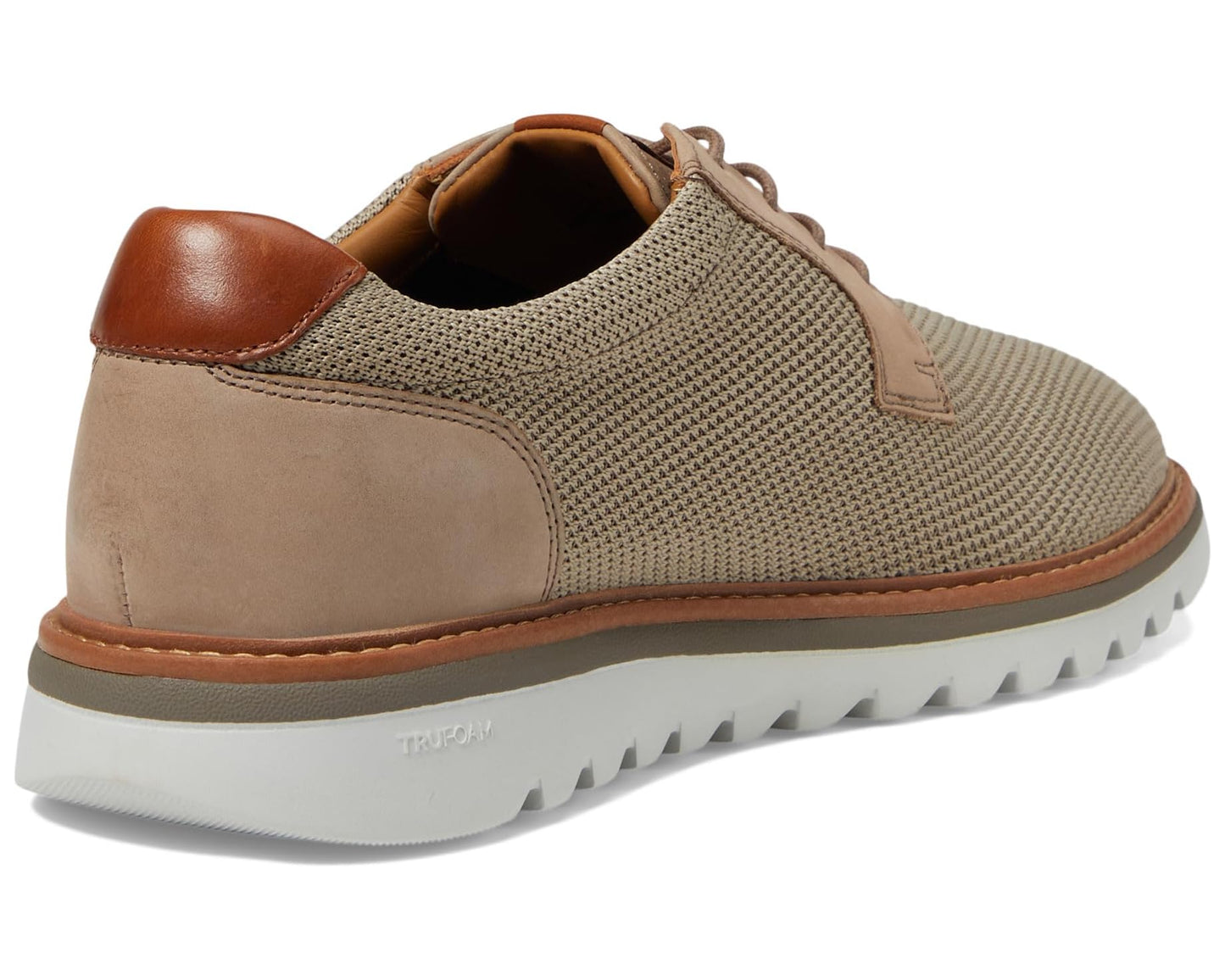 Men's Johnston & Murphy Braydon Knit Plain Toe Taupe Knit