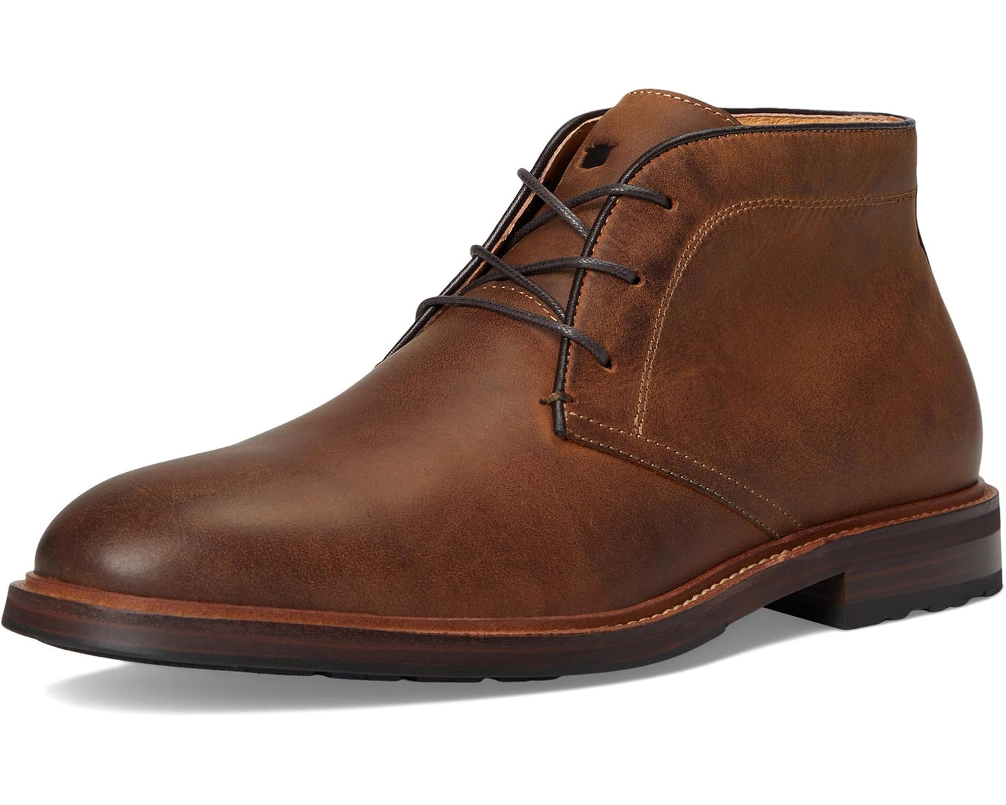 Men's Florsheim Anthem Plain Toe Chukka Boots Brown Crazy Horse