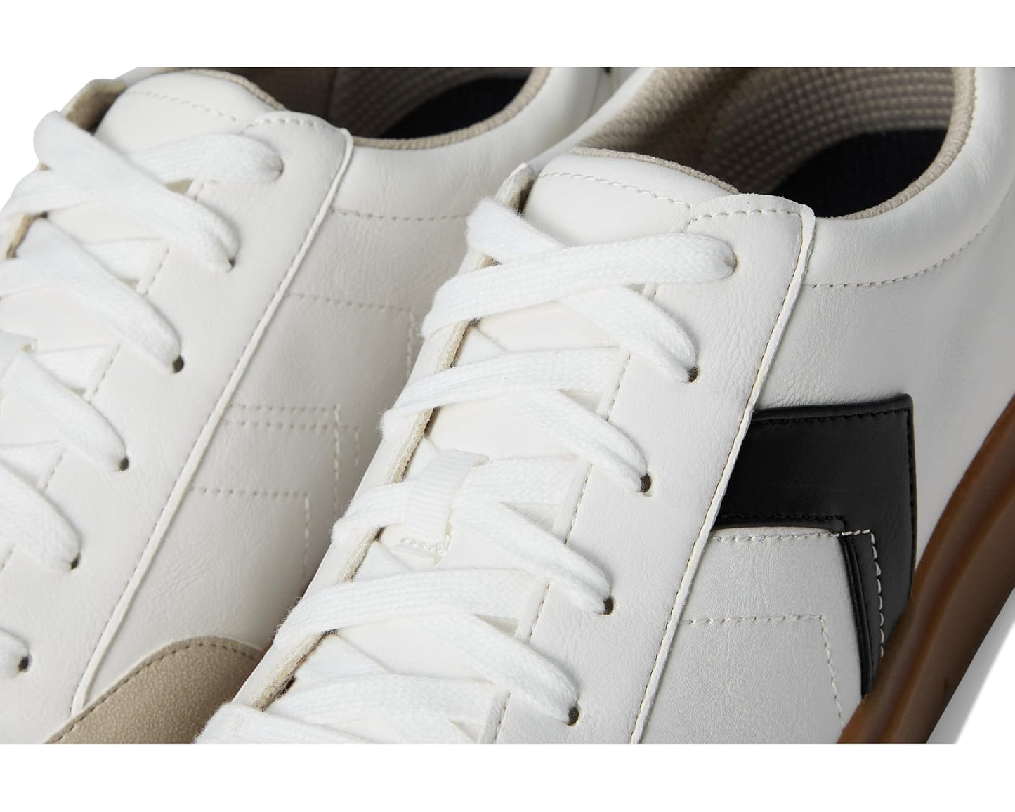 Men's Dr. Scholl's Madison Lace-Up White/Black Smooth