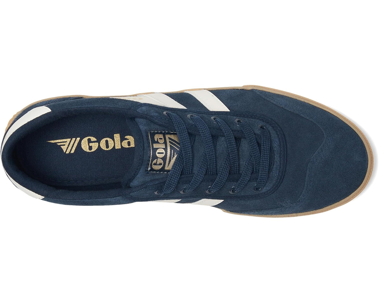 Men's Gola Badminton Suede Navy/Off White/Gum